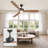 60” Windward 3-Blades Ceiling Fan with Color Changing Integrated LED Light Kit and Remote Control Included