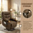 Power Lift Recliner Chair For Elderly With Heated Vibration Massage, Electric Lift Chair With Assist Function, Cup Holders, Side Pockets, Remote Control Reclining Chair For Living Room-826793413