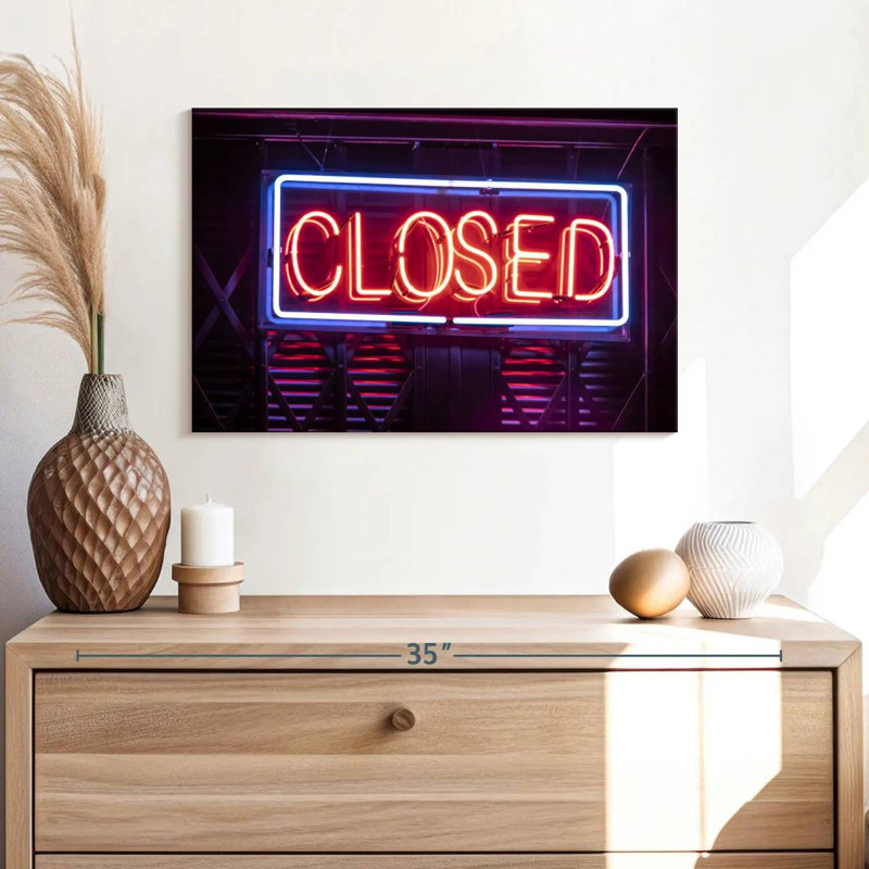 Tergel Closed Neon Sign