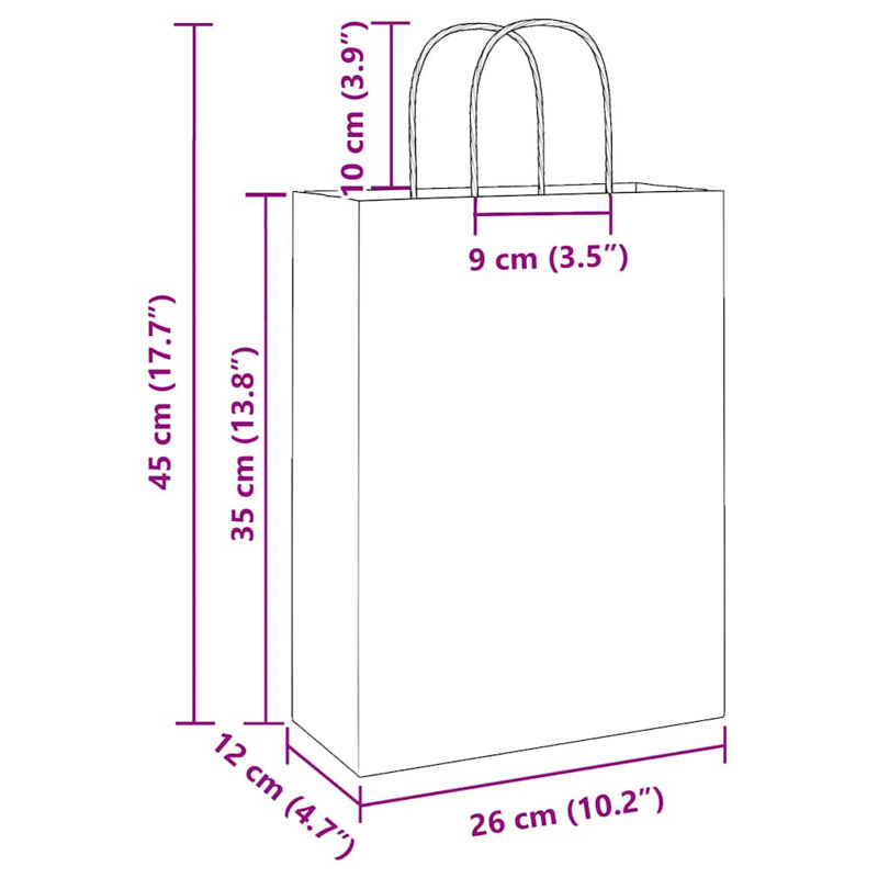 Cailie Gift Wrap Storage, 35cm H x 26cm W x 12cm D, White