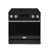 Noir mat, acier inoxydable