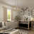 Stenberg 4-Light Glod X Frame Lantern Pendant for Kitchen Island Dining Table