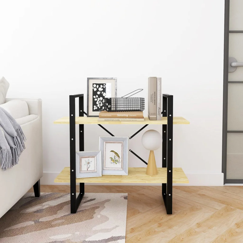 Anah Bookcase, Light Brown, 70cm H x 80cm W x 30cm D