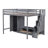 Loft Bed Frame With Wardrobe-536021850