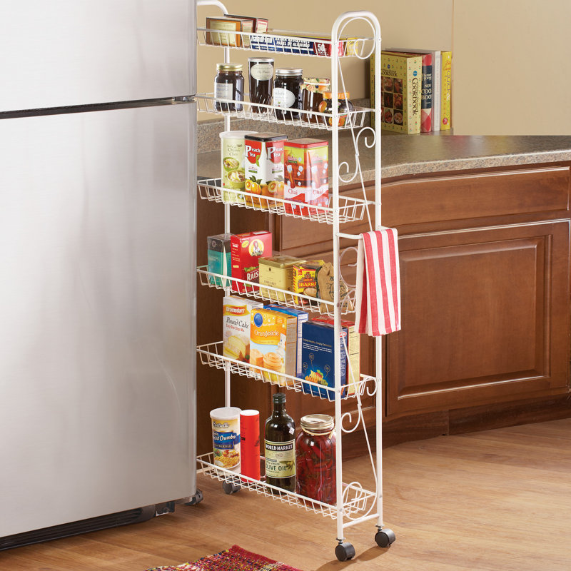 Garde-manger mince, H 55,5 po x l 6 po x P 24,63 po