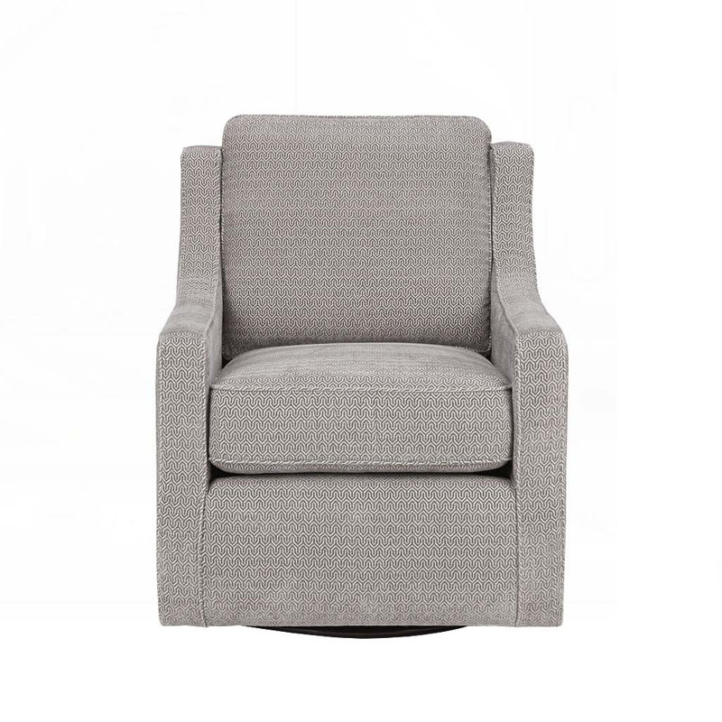 Chaise pivotante rembourrée à 360 degrés, Grey