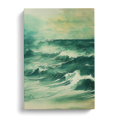 Seascape Ink Wash Vol.2 - Wrapped Canvas