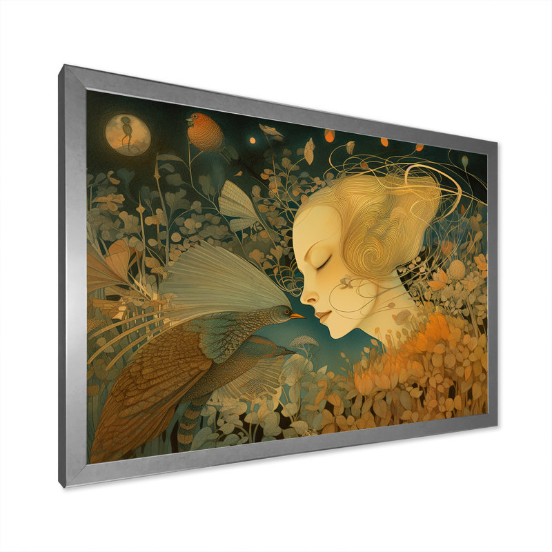 «Goddess Dreams In Tender Tones» sur impression sur toile, H 30 po x l 40 po x P 1,5 po, Cadre simple argenté