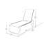 Chaise longue sans accoudoirs empilable à plat en aluminium Gardenella-98940782-98940816