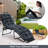 Set of 4 73'' Lounge Chaise Cushion Padded Recliner Cushion Grey-846649221-846649211