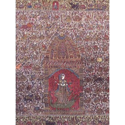 Peinture de la déesse Mahakali, Khodiyar et Meldi | Couleurs naturelles | Par Sohan Chitara