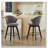 Chenille Fabric Swivel Counter Height Bar Stools-1157337853
