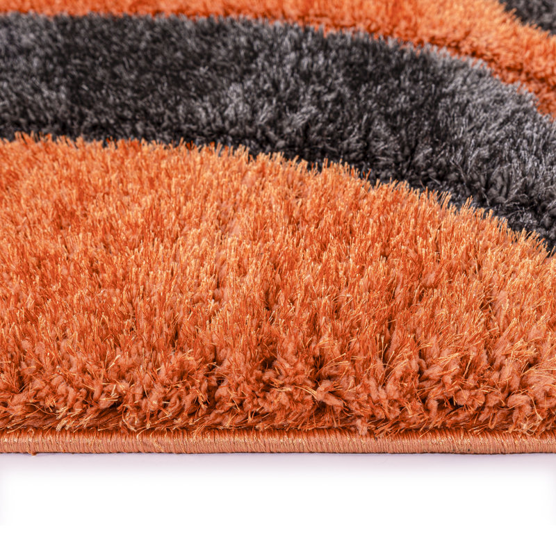 Adylin Geometric Machine Tufted Shag 80cm X 150cm Indoor / Outdoor Area Rug