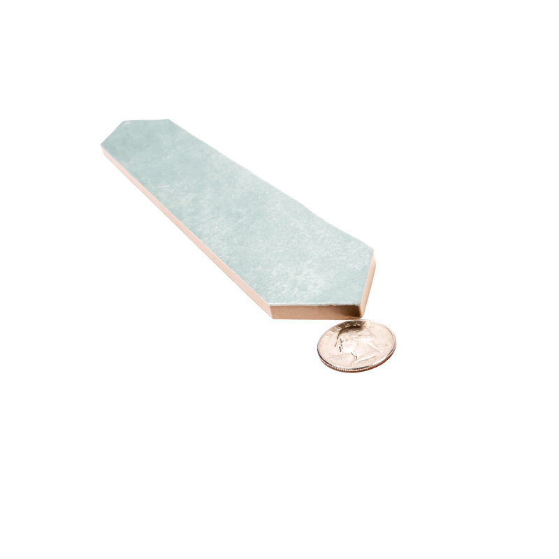 Festa 1.7'' W x 9.6'' L Ceramic Singular Tile, Pistachio Green