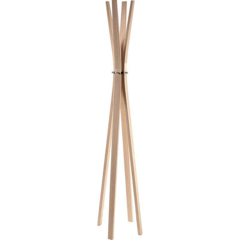 Solid Wood Coat Rack, Natural