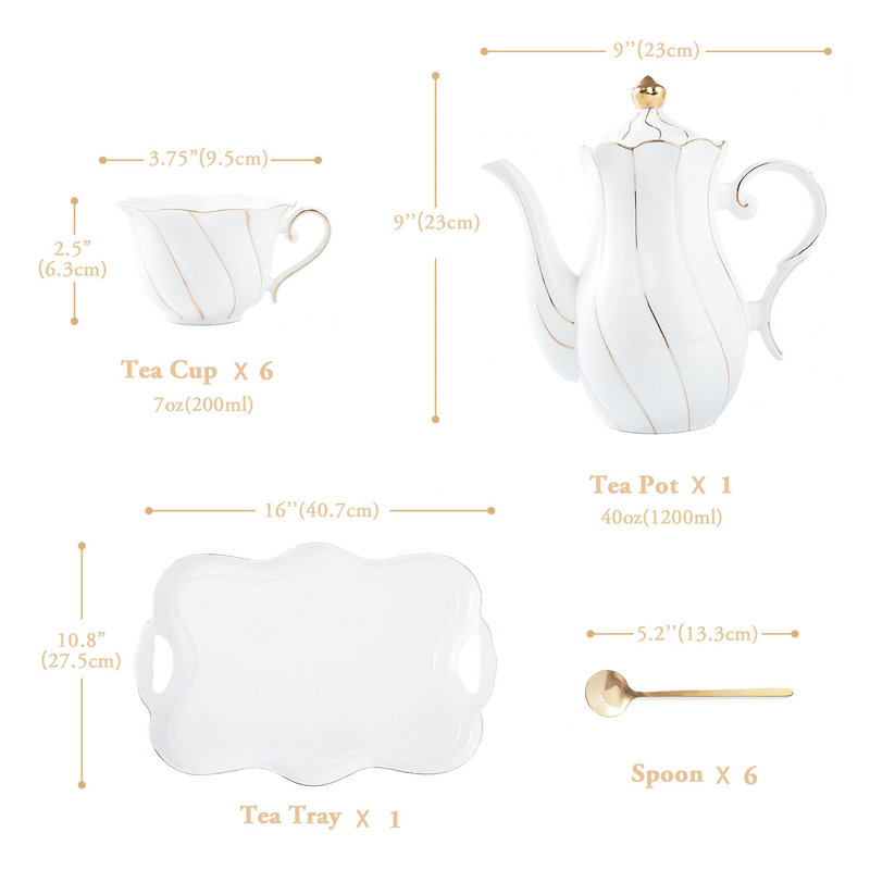 Mercer41 Gilbertson 1200ml Teapot Set