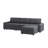 Grandon 117" Modern Oversized Square Arm Sectional Sofa with One Ottoman-1661713253