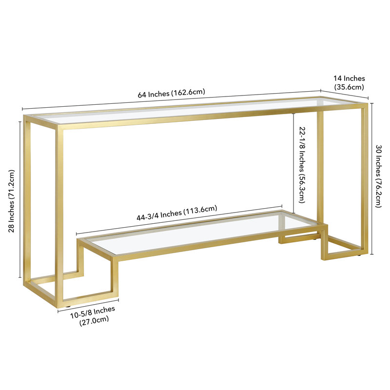 Peavy 162,6Cm Console Table, Gold