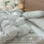 Ensemble de housse de couette à rayures 100% coton lavé MooMee-115097797-118026350