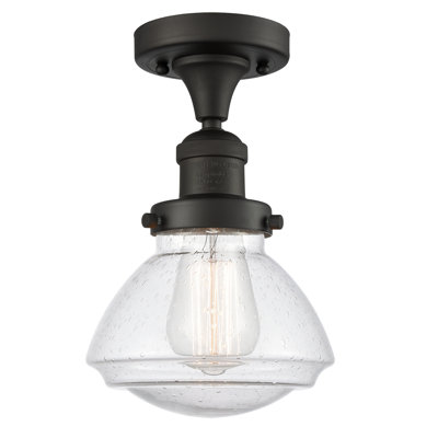 Plafonnier semi-encastré 1 lumière 6,75 po Chesterville