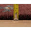 Tapis de couloir oriental rouge 2 pi 7 po x 6 pi 2 po, motif indiens du sud-ouest avec fabrication surpiquée, noué à la main, 100% laine, tapis moelleux et luxuriant