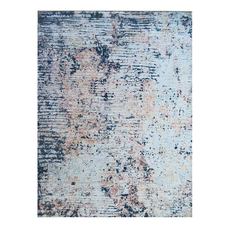 Wool Abstract Area Rug, Rectangle 8' x 10'