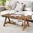 Clere 43"W Rustic Solid Wood Coffee Table