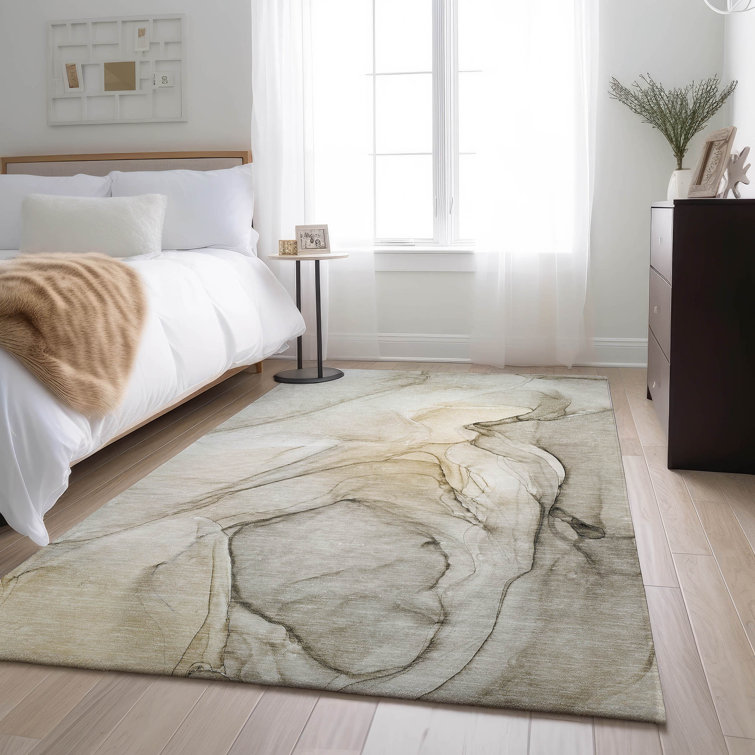 Premium Machine Washable Cerrito AMF502 Beige Rug