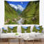 Paysage, rivière, tapisserie du Caucase-28487511