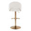 Tabouret de bar pivotant réglable avec repose-pieds - ensemble de 2-344294453-344294452