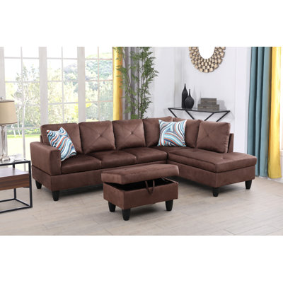 Eolia 97"Right Hand Facing Sofa & Chaise