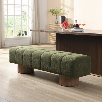 Banc rembourré Boucle, sans assemblage