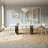Julena Rectangular with Stainless Steel Base Dining Table-941113803
