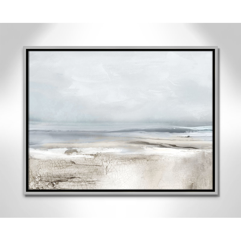 Coucher de soleil sur les reflets - Version paysage par Luna Mavis, Argent argent, H 19,5 po x l 25,5 po