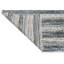 Hand Knotted Striped Area Rug in Blue/Gray