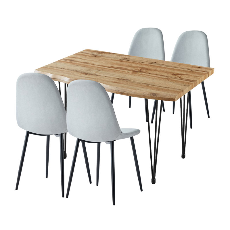 Mose 4 - Person Dining Set, 76cm H x 120cm L x 80cm W