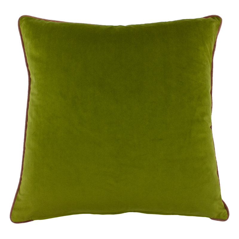 Mika Animal Print Rose/Green Square Throw Cushion