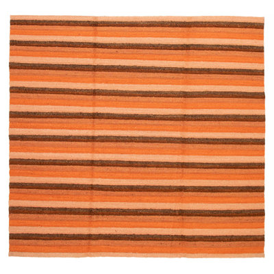 Natural Orange Tapestry Kilim 9'10" x 9'5"