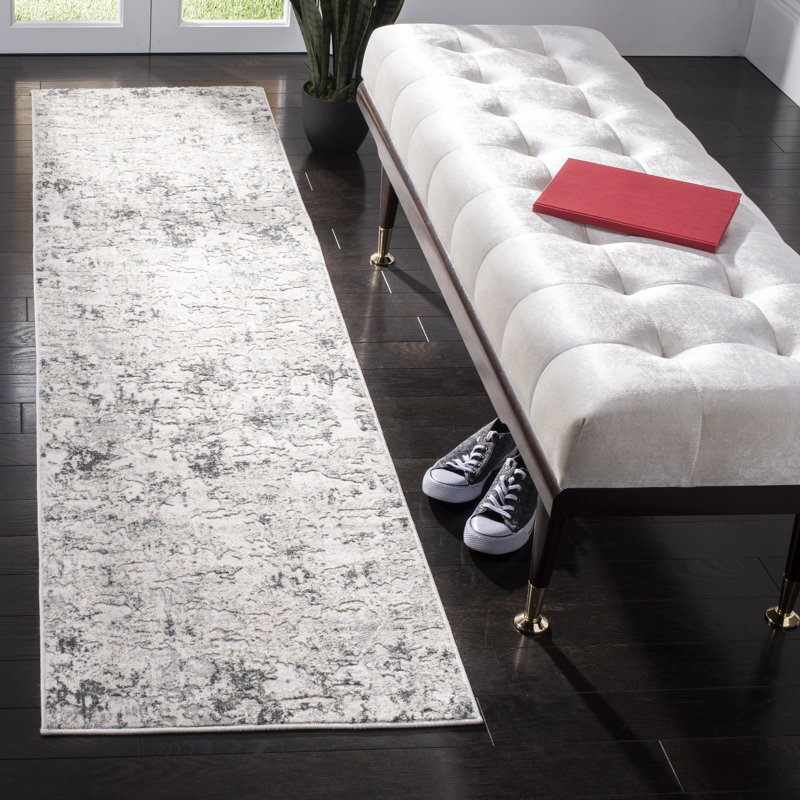 Vogue Dylann Abstract Pattern Rug, Tapis de couloir 2 pi x 12 pi