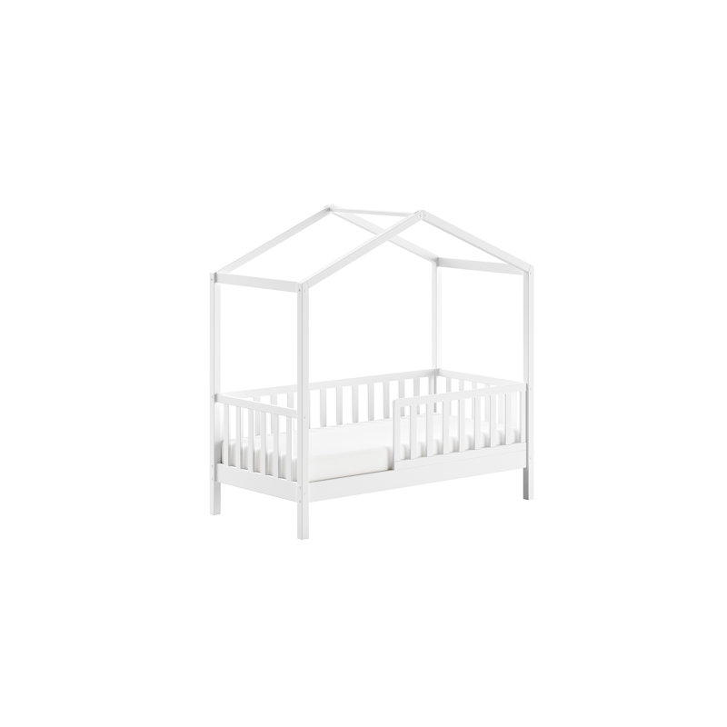 Junior Kids Bed, 70 x 140cm, White