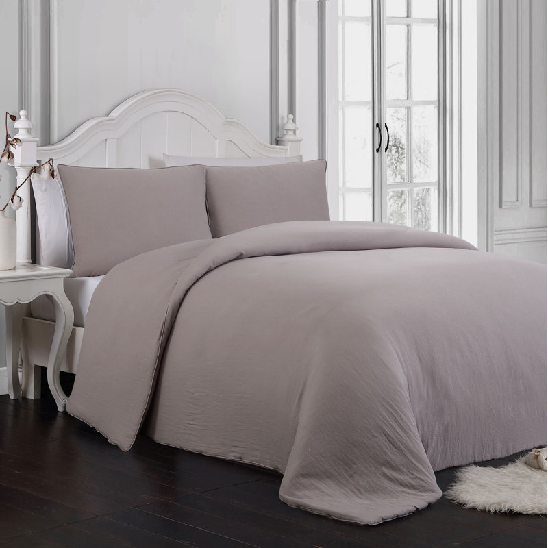 Comforter, Queen Comforter + 2 Standard Shams, Taupe
