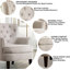 Fauteuil d'appoint rembourré et rembourré Mid-Century