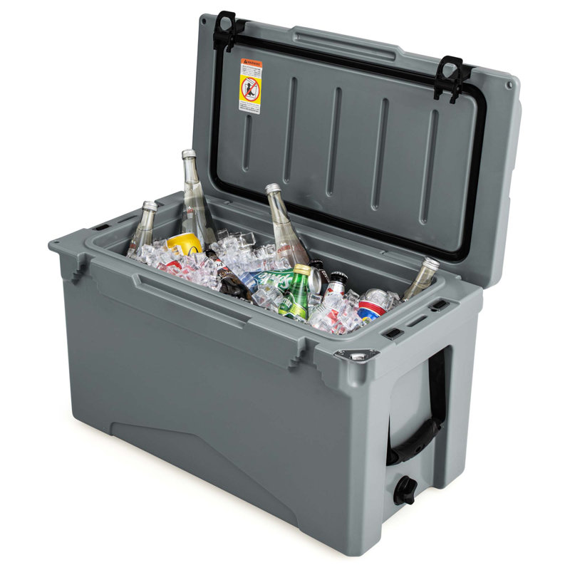 Costway 50 Quarts Ice Chest, Charcoal