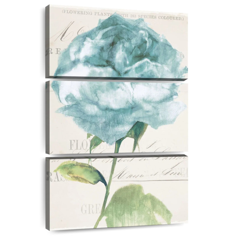 Harnek antique floral II bleu rétro, H 32 po x l 20 po