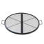 Barbecue robuste en acier 36 po pliable avec poignée pour le camping portatif et le support de cuisson extérieur
