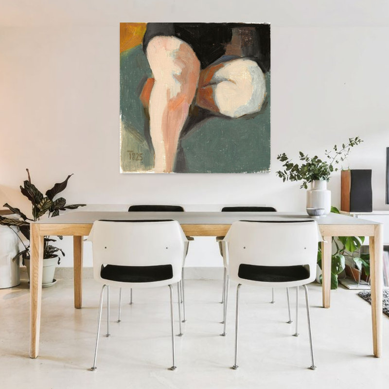 Art contemporain, art contemporain abstrait, H 36 po x l 36 po