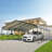 20 pi L 30 pi. D Garage, auvent, abri de toit en acier galvanisé