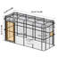 Très grande cage à oiseaux en métal avec perchoirs et tasses d'alimentation l 153,6 po x H 81,5 po-517803082-517803080