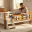 Lit en bois massif pour enfants-874018163
