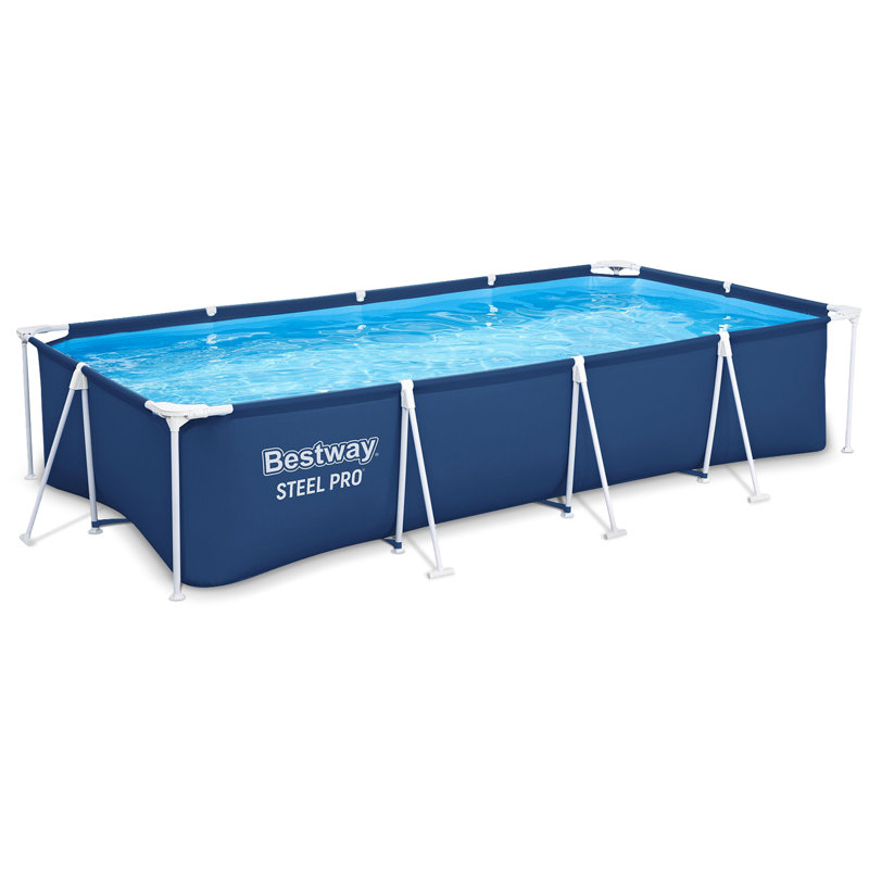 Bestway Steel Pro Rectangular Above Ground Swimming Pool , 13'1" x 6'11" x 32"